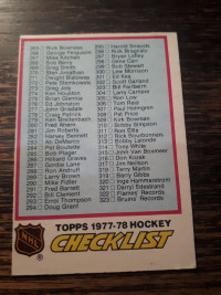 1977-78 O-Pee-Chee Hockey Checklist #381