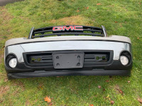 2007 - 2013 GMC Sierra front bumper with fog lights & grille 