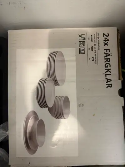 FÄRGKLAR Set of 24 | Dinnerware | Plates and Bowls, View more