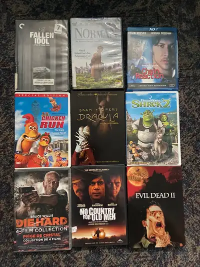 Collection of 8 Assorted DVD and 1  Blu-ray Movies, View more