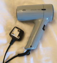 Vintage Braun Silencio 1600 Hairdryer, UK-plug