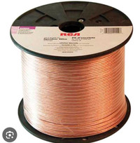 RCA Speaker Wire - 500-ft - 14 AWG - Copper and PVC - Gold