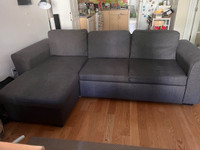 Interchangeable sectional sofabed couch