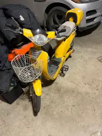 Antique moped ebike 
