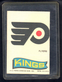 1974-75 Topps Team Cloth Stickers #17 Philadelphia Flyers/Kings
