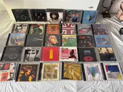 29 TITLES, CD, CD'S, ROCK, METAL, CLASSIC ROCK BANDS, 100$ FOR THE LOT, FIRM, AHUNTSIC, P/U