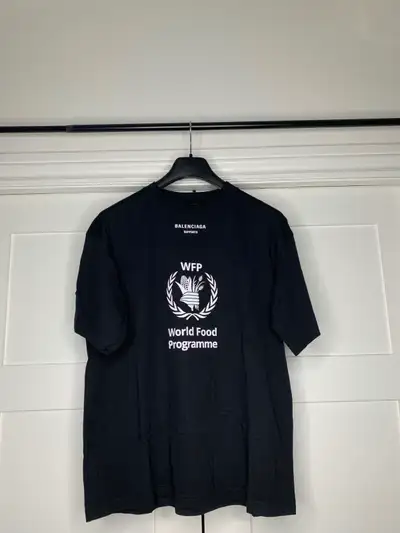 Balenciaga "WFP" Logo Black T-Shirt - World Food Programme, View more