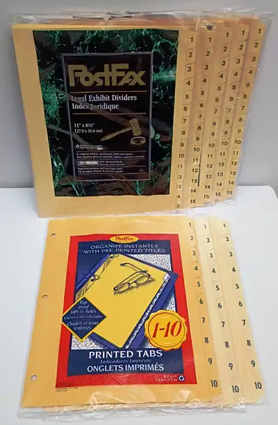 Binder document tabs, View more