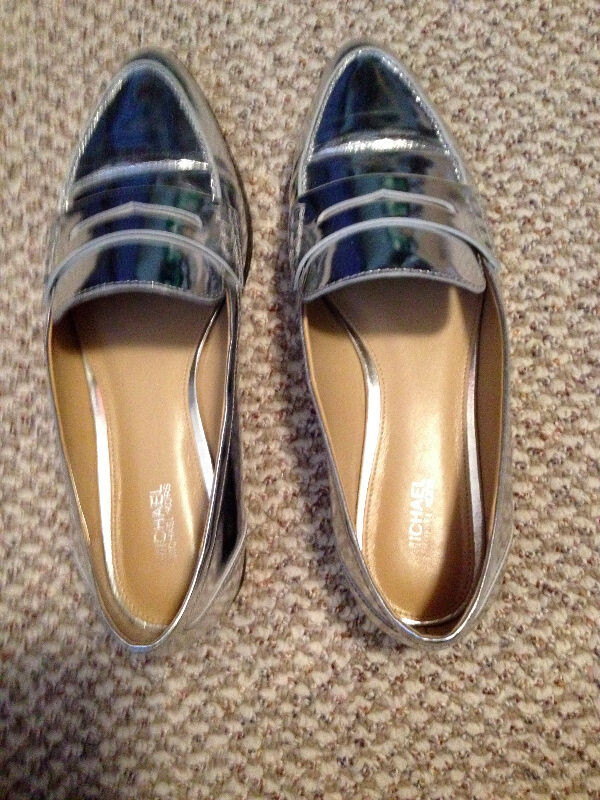 Micheal Kors Connor Loafer Silver in Women's - Shoes in Strathcona County