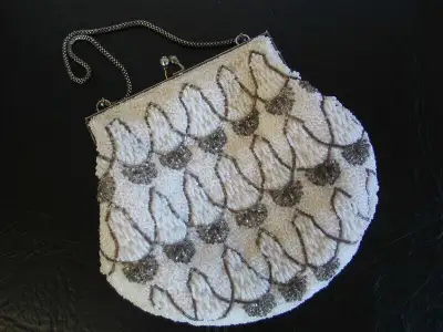 Vintage Fully Beaded Evening Bag, View more