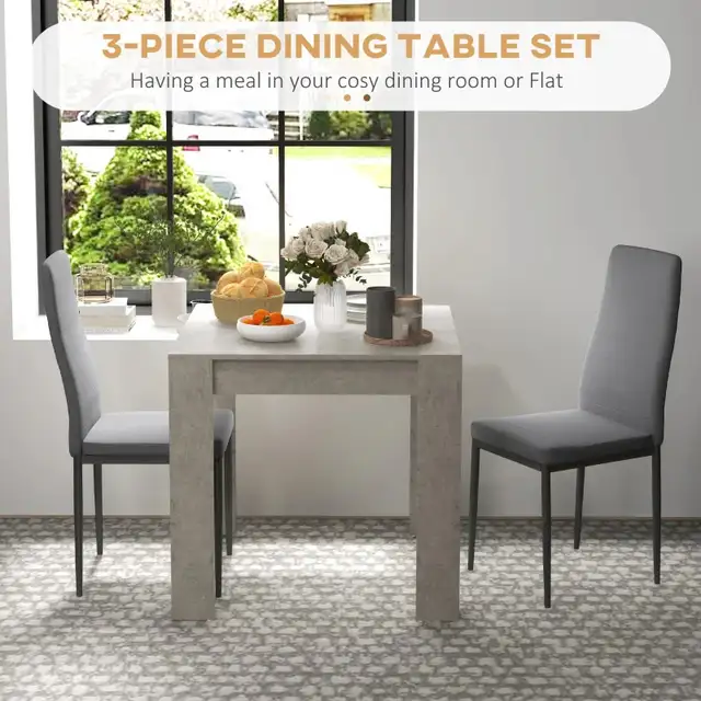 Square dining Table Set ,  Kitchen Table Chairs set in Dining Tables & Sets in Markham / York Region - Image 4