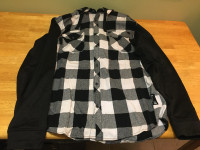 District Black Flannel Checkered Hoodie - Hoodies 9