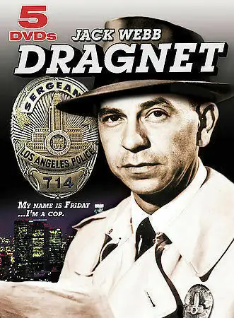 DRAGNET DVD 5 DISC SET JACK WEBB 25 EPISODES, View more