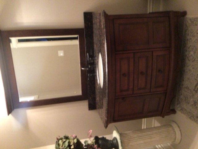 Bathroom vanity 48” with mirror and light 1235.00 Bathwares Barrie
