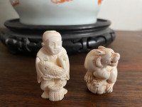 2 Ivory statue in excellent condition 