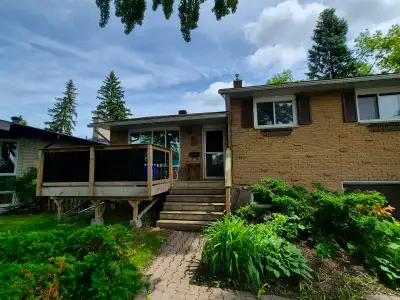House has two separate entrances for Monthly rent of $3000. Brick spacious 3 bedroom home on the lar...