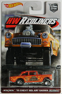 Hot Wheels Car Culture HW Redliners 1/64 '55 Bel Air Gasser