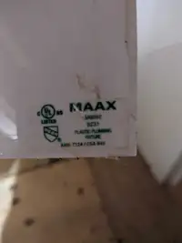 Selling used maax corner shower