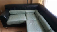 Italian leather  sectional