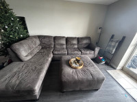 Pull out couch with ottoman 