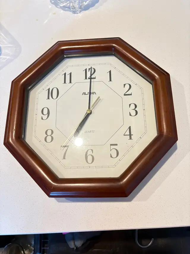 Alpha 12” wall clock  in Home Décor & Accents in Ottawa - Image 2