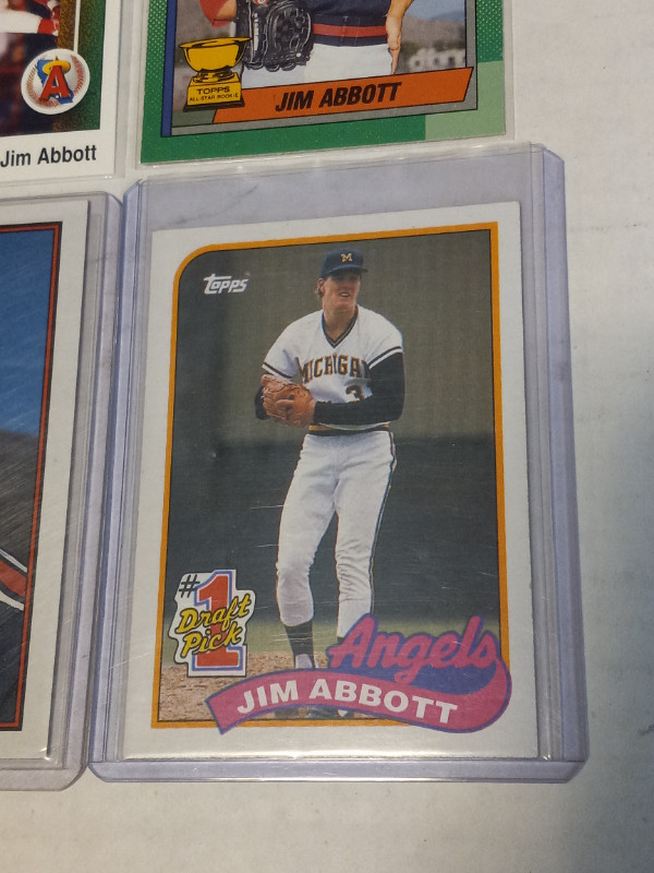 Baseball Cards Jim Abbott Rookie Cards Lot of 4 NM/MT in Arts & Collectibles in Trenton - Image 2