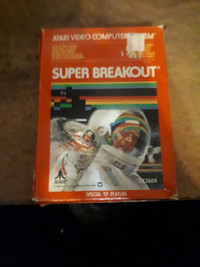 Atari 2600 "Super Breakout" Game Cartridge With Box