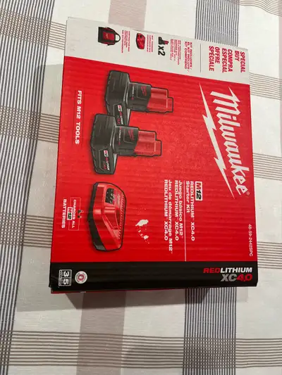 Milwaukee M12 Battery set , View more