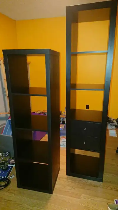 IKEA Expedit 5 cubes & Kallax 4 cubes shelf units, View more