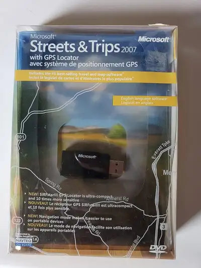 Microsoft Street & trips map with GPS locator, View more