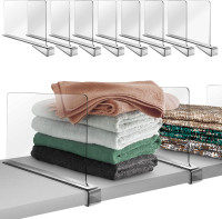 #ROVARD Acrylic Shelf Dividers for Closet Organization