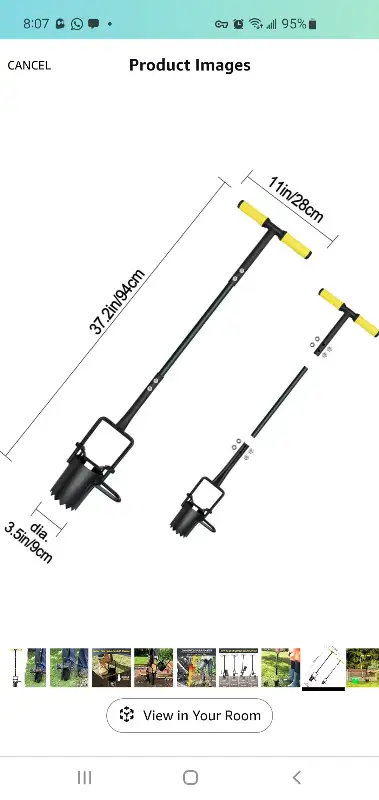 Bulb Planter Tool, Serrated Base Gardening Bulb Transplanter, View more