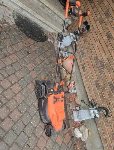 Electric BLACK&DECKER LAWNMOWER. Works perfect no issues.Asking , View more