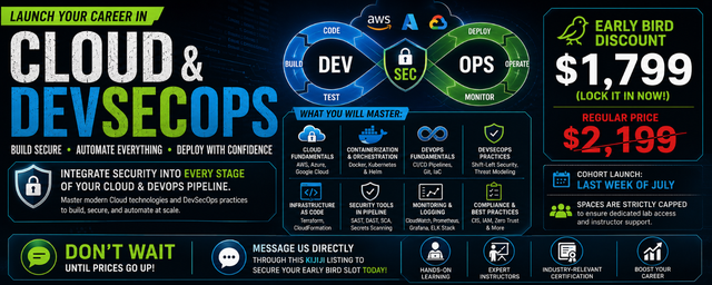 Cloud & DevSecOps Course | Hands-On Labs494506313326929920