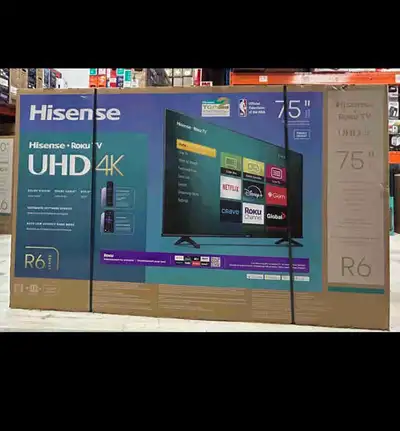 Hisense 75" 4K UHD Roku TV, View more