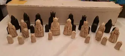 Custom Isle of Lewis Chess set - LARGE pieces, View more