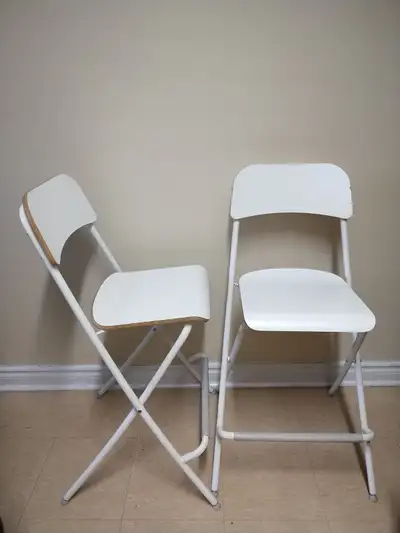 2 for $40 Bar stool with backrest, foldable, counter height, View more