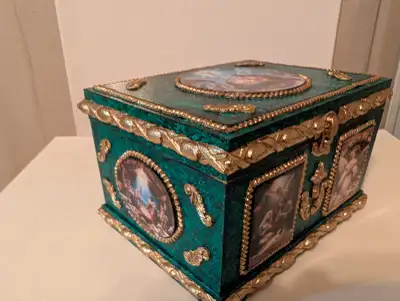 Handmade Christmas box is a beautiful piece for the interior and, View more