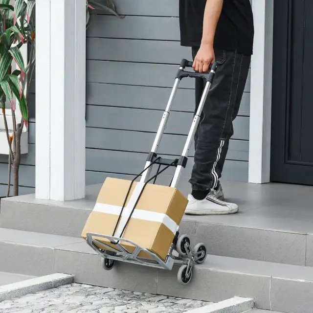 6-Wheels Stair Climber Hand Truck, Dolly Heavy Duty Folding Stee in Hand Tools in Markham / York Region - Image 11