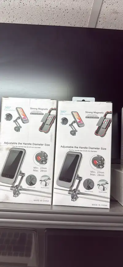 Magnetic Smartphone Bicycle and Motorcycle Handlebar Mount, View more