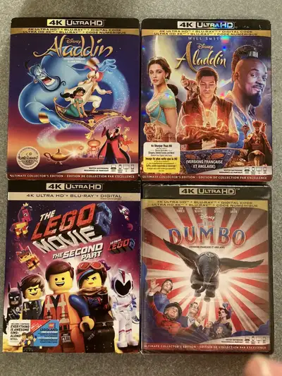 All are brand new and still factory sealed. $25 each or buy 4 or more of my 4K and get them for $20...