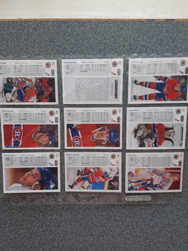 Cartes de hockey des Canadiens de Montréal Upper Deck 1991-1992 dans Art et objets de collection  à Lévis - Image 4