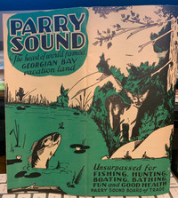 PARRY SOUND , GEORGIAN BAY BROCHURE 1940'S