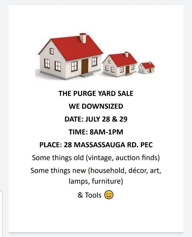 The Purge Yard Sale Garage Sales Belleville Kijiji
