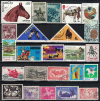 Horse Stamps, 50 Different