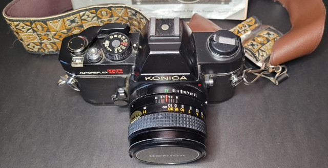 Vintage Konika Autoreflex TC 35mm Camera Hexanon Lens in Cameras & Camcorders in Winnipeg - Image 2
