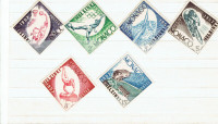 MONACO. Set de 6 timbres "JEUX OLYMPIQUES HELSINKI 1952".