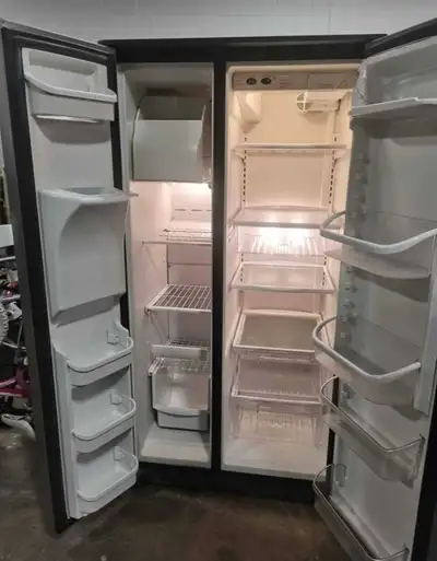 Frigidaire Refrigerator double door stainless steel, View more