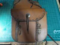 Vintage Handmade Leather Cowboy Horse Saddlebags