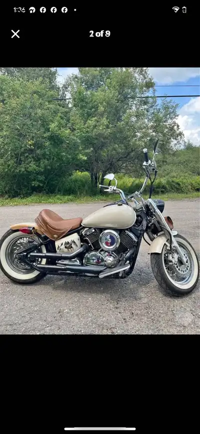 This vintage 1982 cruiser rides like a dream, everything on this bike is custom, mean sounding exhau...